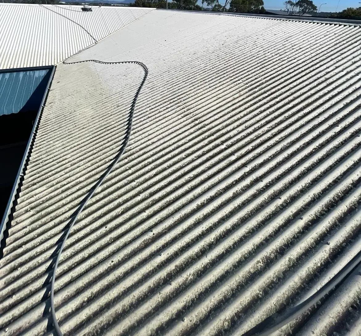 Roof soft wash, Gladstone, before